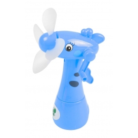 More about Kinder Mini-Ventilator Giraffe mit Wasserzerstäuber Handventilator Sprühflasche, Farbe:blau