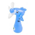 Kinder Mini-Ventilator Giraffe mit Wasserzerstäuber Handventilator Sprühflasche, Farbe:blau