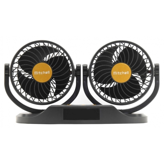 Compass 07225 - Ventilator Mitchell DUO 2x130mm 24V mit Thermometer