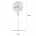 Standventilator Durchmesser 41cm Ventilator mit 3 Stufen Luftkühler Windmaschine Oszillation 50W Weiß [in.tec]