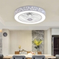40W Deckenventilator mit Licht Fan Deckenleuchte Dimmbar Deckenventilator mit Beleuchtung und Fernbedienung Leise, für Wohnzimme