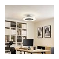 Starluna LED Deckenventilator mit Lampe 'Ordanio' dimmbar Fernbedienung (Modern) in Weiß aus Metall u.a. für Wohnzimmer & Esszim