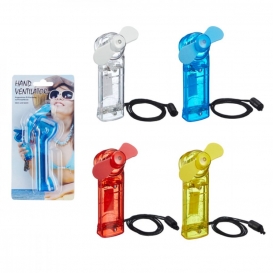 More about 4-er Set Mini Handventilator in Farben Ventilator mit Tragschlaufe Miniventilator Taschenventilator