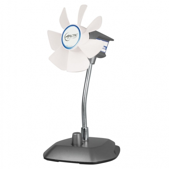 ARCTIC Breeze - Zu heiß im Büro? - Dieser Mini Tisch Ventilator hilft - USB Desktop Lüfter mit flexiblem Hals und einstellbarer 