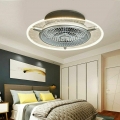 22 Zoll Deckenventilator Fan Dimmbar LED Deckenleuchte Leuchte Lampe 3-Stufen mit Fernbedienung 45W
