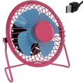USB Ventilator Tischventilator Tisch Lüfter 360° neigbar geräuchsarm, Farbe:rosa