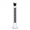 Jiubiaz Turmventilator mit Fernbedienung leise 75° oszillierender Ventilator Timer, Turm Standventilator, weiß