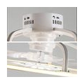Weiß LED Deckenventilator Deckenleuchte Lüfterlicht Kronleuchter 18.5" 32W Fernbedienung dreifarbig Dimmen Beleuchtung Dimmbar W