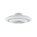 Lindby LED Deckenventilator mit Lampe 'Kheira' dimmbar Fernbedienung (Modern) in Weiß aus Metall u.a. für Wohnzimmer & Esszimmer