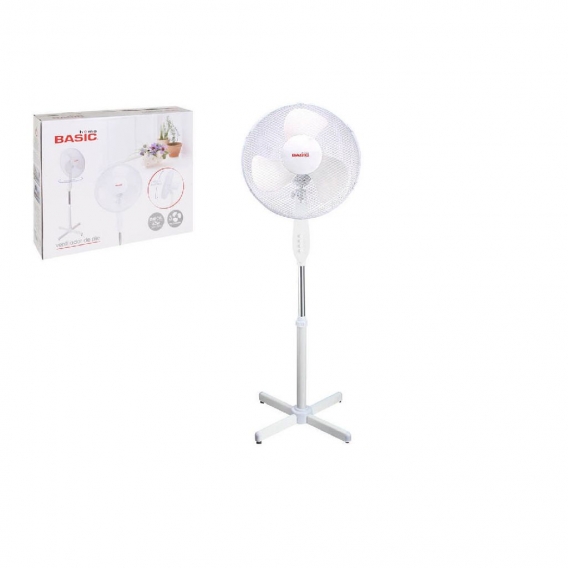 Freistehender Ventilator Basic Home Weiß 40W