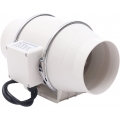 40W Inline Rohrventilator, 220m³/h Lüfter mit gemischtem Durchfluss Abluftventilator Kanalventilator Zuluft Abluft für Zimmer Ba