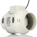 Kanallüfter 248-284m³/h Rohrventilator Abluftventilator Kanalventilator für Badezimmer 220V (Weiß)