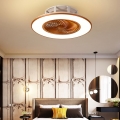 ECSEE 56cm Gold Deckenventilator LED Fan Licht 3-Stufen Lüfter Dimmbar Mit Fernbedienung