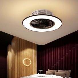 More about ECSEE 56cm Deckenventilator LED Fan Licht 3-Stufen Lüfter Dimmbar Mit Fernbedienung DE Kaffee