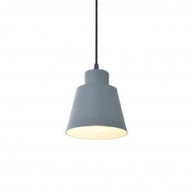 More about Pendelleuchten Farbe Lampenschirm Minimalist mit Langdraht Deckenleuchte für Zuhause Wohnzimmer Farbe Grau