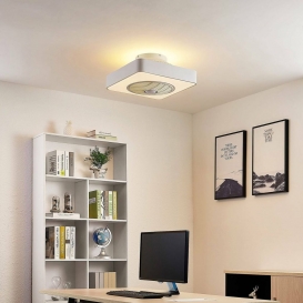 More about Lindby LED Deckenventilator mit Lampe 'Danischa' dimmbar Fernbedienung (Modern) in Weiß aus Metall u.a. für Wohnzimmer & Esszimm