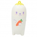 Tragbare Süße Mini Taschenventilator Starken Luftstrom USB Wiederaufladbare Kind Spielzeug Weiß