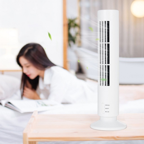 Mini Luftkühler Mobile Klimaanlage Tisch-Ventilator USB Air Cooler - Weiß