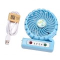 Mini USB Ventilator Büroventilator Tischventilator Mit LED Für Farbe 02 Blau