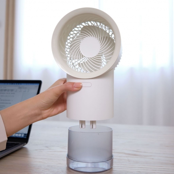 Kleine Persönliche USB Schreibtisch Fan 3 Geschwindigkeiten Tragbare Desktop Tisch Lüfter Luftkühler Fan Geschenke Farbe Weiß