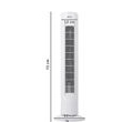 Maltec  Wk120Wt Turmventilator Säulen-  Stand-  Ventilator+ Oszillation Weiss 45W