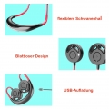 Blattloser Nackenventilator Mini Fan USB Fan Faltventilator Tragbarer Handfrei Standventilatoren
