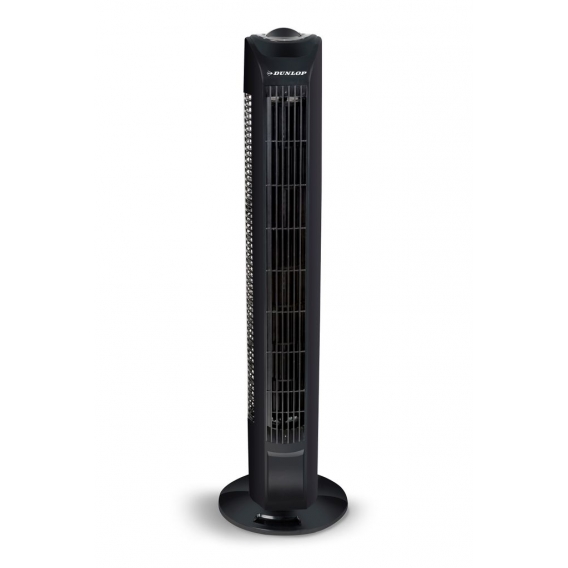 Dunlop - Turmventilator, Fan, Klimaanlage, Lüfter - 3 Geschwindigkeiten - Schwarz - 78 cm Höhe - 45 Watt