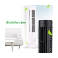 Home Office Mini Electric USB Bladeless 2 Speed ​​Desktop Air Cooling Tower Fan Weiß