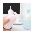 Handheld Mini USB Wiederaufladbarer Hase Lüfter Heimbüro Luftkühler Gebläse Lila