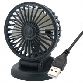 More about Autolüfter faltender starker Wind PP USB wiederaufladbarer Schreibtischlüfter für Autos Schwarz