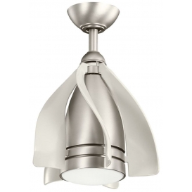 More about Casa Padrino Designer Deckenventilator mit LED Beleuchtung und Fernbedienung Silber / Champagnerfarben Ø 38 cm - Luxus Qualität