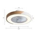 22 Zoll Deckenventilator mit Beleuchtung Moderne LED-Deckenleuchte Einstellbare Windgeschwindigkeit Dimmbar mit Fernbedienung Ru