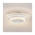 Lindby LED Deckenventilator mit Lampe 'Ilvie' dimmbar Fernbedienung (Modern) in Weiß aus Metall u.a. für Wohnzimmer & Esszimmer 