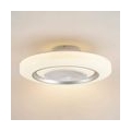 Lindby LED Deckenventilator mit Lampe 'Lissiana' dimmbar Fernbedienung (Modern) in Weiß aus Metall u.a. für Wohnzimmer & Esszimm
