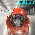 18 Zoll 1100W 9900 m³/h Gebläse Lüfter Industrie Extraktor Tragbarer Ventilator Luft Axial Metall Gebläse Tragbarer Ventilator L