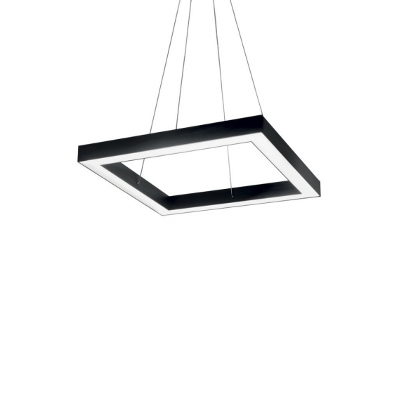 Ideal Lux ORACLE - Integrierte LED quadratische Deckenpendelleuchte 1 Light Black 3000K