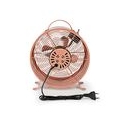Nedis Tischventilator | Netzstromversorgung | Durchmesser: 250 mm | 20 W | 2-Geschwindigkeitsstufen | Vintage Pink NE550718259