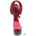 Tragbarer Handventilator Sprühventilator Rot Mini Fan Ventilator Sprühnebel Sprühflasche Wasserzerstäuber Wassertank Kühler Lüft