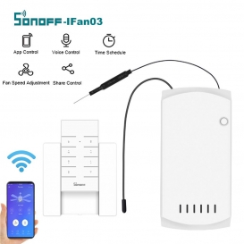 More about SONOFF-IFan03 + RM433 + Base Wi-Fi-Deckenventilator und Lichtsteuerung Intelligenter Schalter