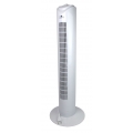Turmventilator Säulenventilator Bodenstandventilator 60° oszillierend, 81x26cm, 3 Stufen (Weiß)