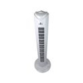 Turmventilator Säulenventilator Bodenstandventilator 60° oszillierend, 81x26cm, 3 Stufen (Weiß)