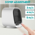 Weiß Tragbare Luftkühler Klimaanlage Wassergebläse Luftbefeuchter Luftreiniger USB Silent Mini