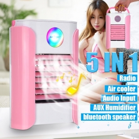 More about Rosa All-in-1-Klimaanlage LED-Kühler Lüfter Luftbefeuchter bluetooth Music Radio Speaker