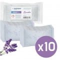 10x Lavendel Luftentfeuchter Nachfüllbeutel - Granulat im 250g – verhindert Schimmel, Moder, üble Gerüche, Stockflecken – Raum-E