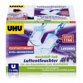 More about Uhu Luftentfeuchter Nachfüll-Tab Lavendel 2x450g Feuchtigkeits-Magnet (1er Pack)