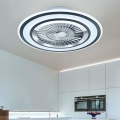 LED Deckenventilator, weiß, schwarz, CCT, Fernbedienung, 60 cm