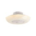 Lindby LED Deckenventilator mit Lampe 'Elima' dimmbar Fernbedienung (Modern) in Weiß aus Metall u.a. für Wohnzimmer & Esszimmer 