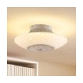 Lindby LED Deckenventilator mit Lampe 'Koray' dimmbar Fernbedienung (Modern) in Weiß aus Metall u.a. für Wohnzimmer & Esszimmer 