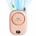 USB Mini Ventilator,Mini USB Ventilator Leise,2000mAh Aufladbarem Batterie,für Büro Reisen und Camping usw(Rosa)