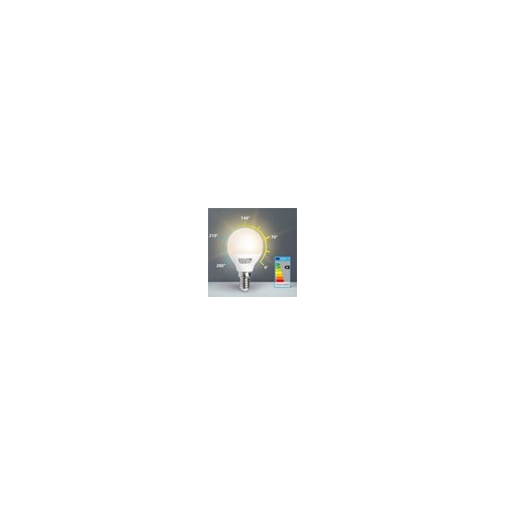 Aigostar - LED Lampe Birnen E14, 7W, warmes Licht 3000K, 470 Lumen, Abstrahlwinkel 230 Grad, 5er Pack, Kugel, Energiespar [Energ